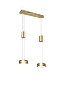 LAMPA WISZĄCA FRANKLIN 2 LED ZŁOTY 326510208