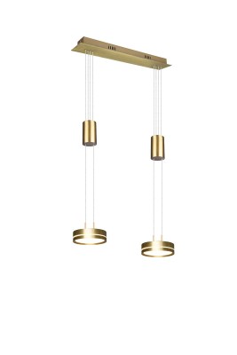 LAMPA WISZĄCA FRANKLIN 2 LED ZŁOTY 326510208