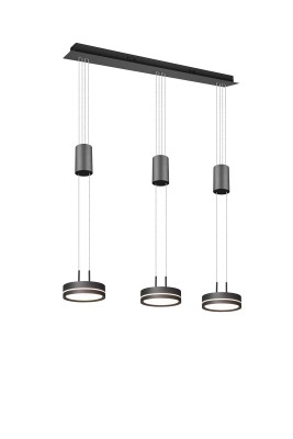LAMPA WISZĄCA FRANKLIN 3 LED CZARNY 326510342
