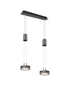 LAMPA WISZĄCA FRANKLIN 2 LED CZARNY 326510242