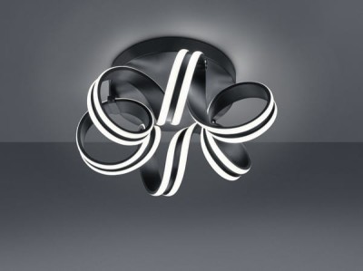 PLAFON CARRERA LED CZARNY 625010132