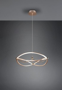 LAMPA WISZĄCA CHARIVARI LED MOSIĄDZ 321210108