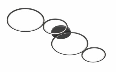 PLAFON RONDO 2 LED CZARNY 622610432