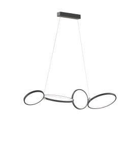 LAMPA WISZĄCA RONDO LED CZARNA 322610432