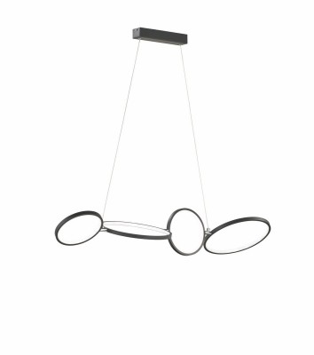 LAMPA WISZĄCA RONDO LED CZARNA 322610432