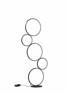 LAMPA PODŁOGOWA RONDO LED CZARNA 422610532