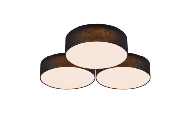PLAFON LUGANO 3 LED CZARNY 621910302