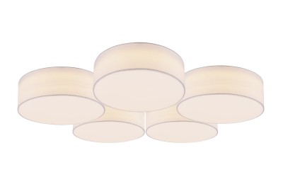 PLAFON LUGANO 5 LED  BIAŁY 621910501