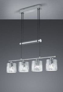 LAMPA WISZĄCA GARDA 4 SREBRNY 305400489