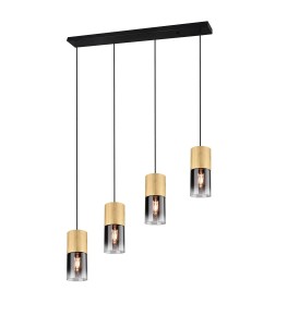 LAMPA WISZĄCA ROBIN 4 ZŁOTA 310600454