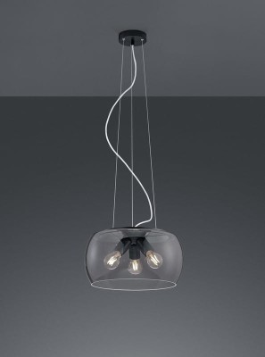 LAMPA WISZĄCA VALENTE 3 ANTRACYT 300600342