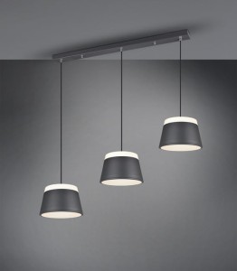 LAMPA WISZĄCA BARONESS 3 ANTRACYT 308900642