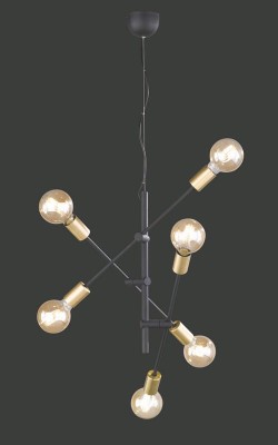 LAMPA WISZĄCA CROSS 6 CZARNY 306700632