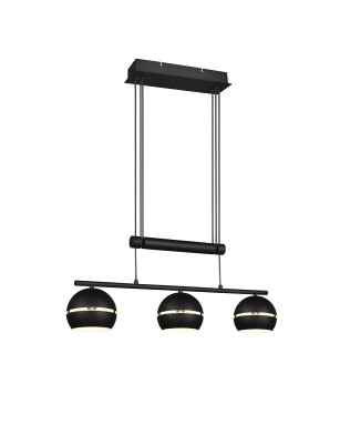 LAMPA WISZĄCA FLETCHER 3 CZARNY 313300332