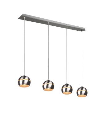 LAMPA WISZĄCA FLETCHER 4 NIKIEL 313300407