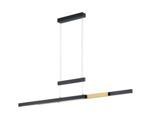 LAMPA WISZĄCA TRAJAN LED CZARNY/ZŁOTY 375310502