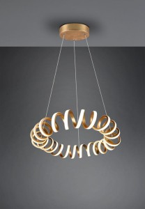LAMPA WISZĄCA CURL LED ZŁOTY 325110179
