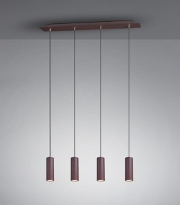 LAMPA WISZĄCA MARLEY 4 MIEDZIANY 312400424