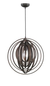 LAMPA WISZĄCA BOOLAN CIEMNE DREWNO 305900126