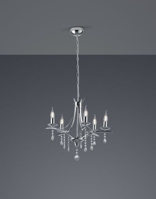 LAMPA WISZĄCA LUCERNA 5 CHROM 101600506