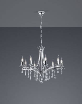 LAMPA WISZĄCA LUCERNA 8 CHROM 101600806
