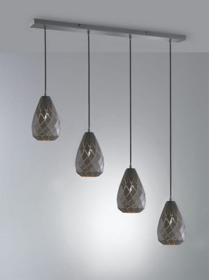 LAMPA WISZĄCA ONYX 4 ANTRACYT 301300442