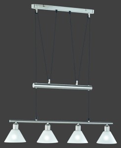 LAMPA WISZĄCA STAMINA 4 NIKIEL 3751041-07
