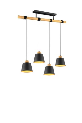 LAMPA WISZĄCA HARRIS 4 CZARNY 312700432