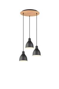 LAMPA WISZĄCA HENLEY 3 CZARNY 310730332