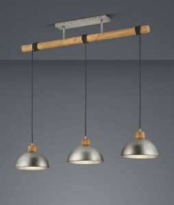 LAMPA WISZĄCA DELHI 3 NIKIEL ANTYCZNY 303400367