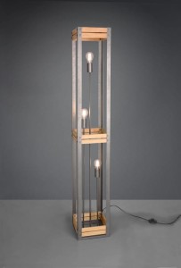 LAMPA PODŁOGOWA KHAN NIKIEL ANTYCZNY 405500367