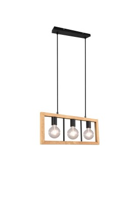 LAMPA WISZĄCA AGRA 3 DREWNO 313800332