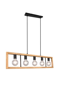 LAMPA WISZĄCA AGRA 5 DREWNO 313800532