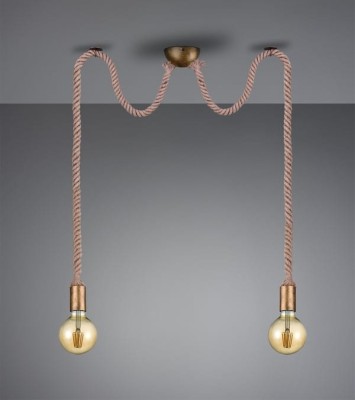 LAMPA WISZĄCA ROPE 2 MOSIĄDZ 310100204