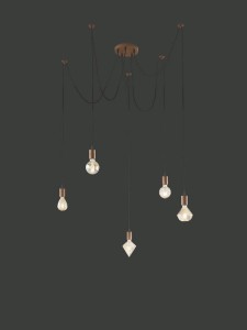 LAMPA WISZĄCA CORD 5 ANTYCZNA MIEDŹ 310100562