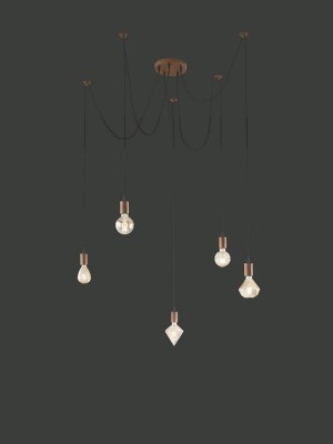 LAMPA WISZĄCA CORD 5 ANTYCZNA MIEDŹ 310100562