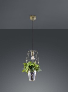 LAMPA WISZĄCA PLANT 1 ANTYCZNY NIKIEL 301000167