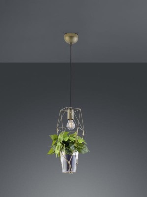 LAMPA WISZĄCA PLANT 1 ANTYCZNY NIKIEL 301000167