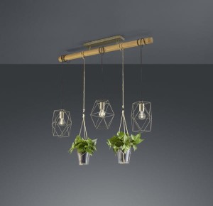 LAMPA WISZĄCA PLANT 3 ANTYCZNY NIKIEL 301000367
