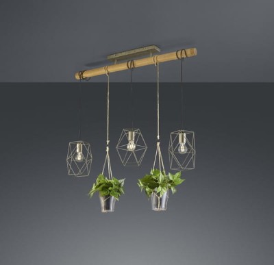 LAMPA WISZĄCA PLANT 3 ANTYCZNY NIKIEL 301000367