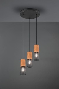 LAMPA WISZĄCA TOSH 3 CZARNY 304330332