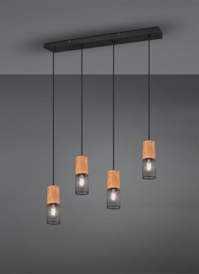 LAMPA WISZĄCA TOSH 4 CZARNY 304300432
