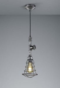 LAMPA WISZĄCA GOTHAM 1 ANTYCZNY SREBRNY 307000188