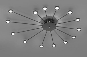PLAFON PEACOCK LED CZARNY 679511532