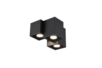 PLAFON FERNANDO 3 CZARNY 604900332