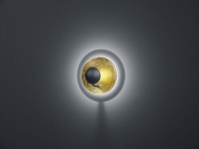 KINKIET AURORA LED ZŁOTY/CZARNY 223810279