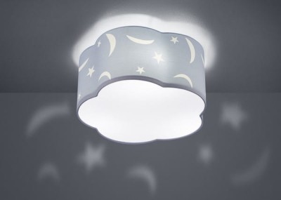 PLAFON MOONY NIEBIESKI 602300345