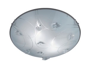 PLAFON CARBONADO 2 CHROM/BIAŁY 602400206