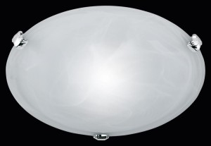 PLAFON ADRIAN 1 NIKIEL MAT/BIAŁY 6105011-01