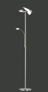 LAMPA PODŁOGOWA SPLIT LED CZARNY/NIKIEL 424910207